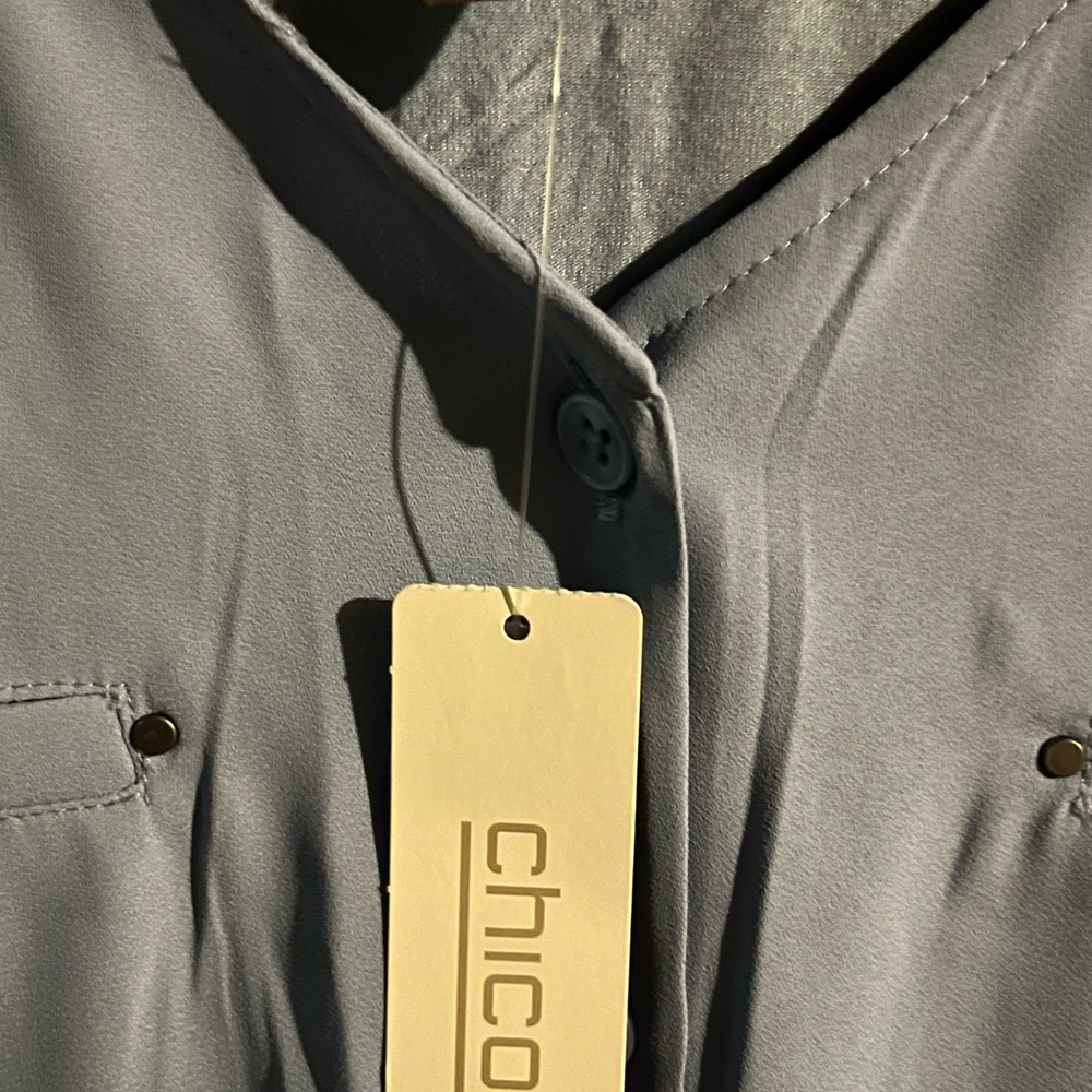 Chico's Woman Blue Shirt